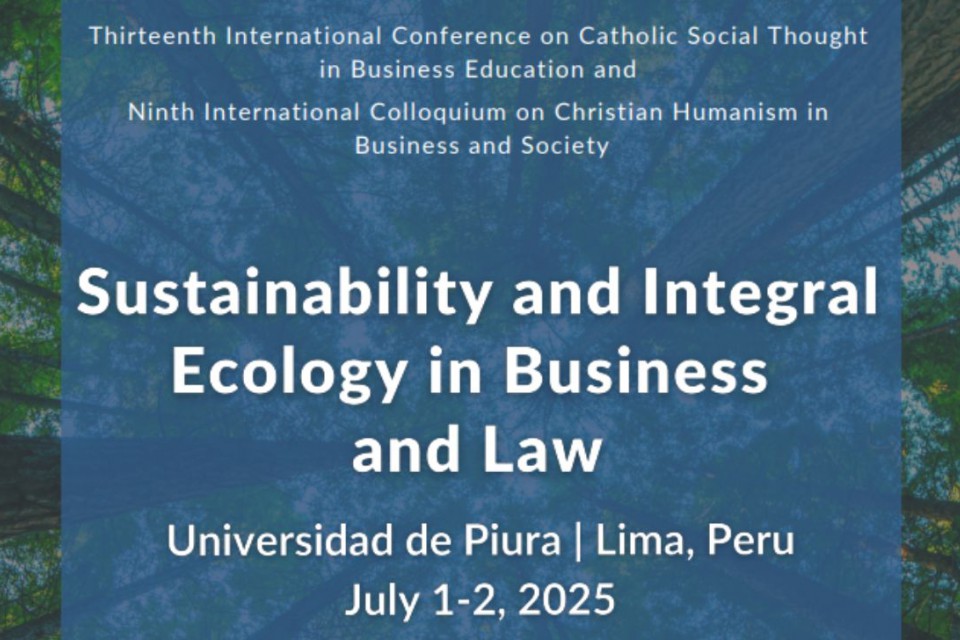 Lima Conference Sustainability and Integral Ecology